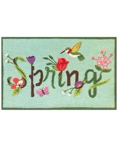 The Rug Market Spring Bloom 24x36in Doormat In Green