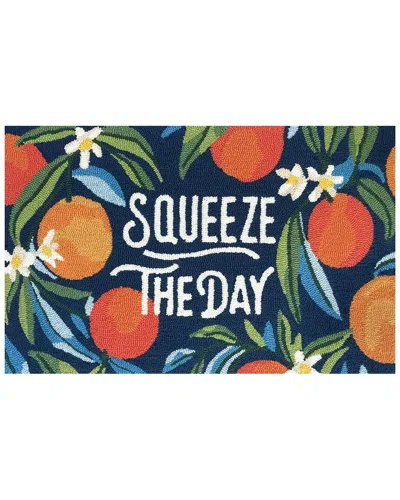 The Rug Market Squeeze The Day 24x36in Doormat In Indigo