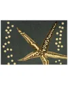The Rug Market Starfish 30x48in Doormat In Aqua