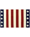 The Rug Market Stars & Stripes 30x48in Doormat In Red