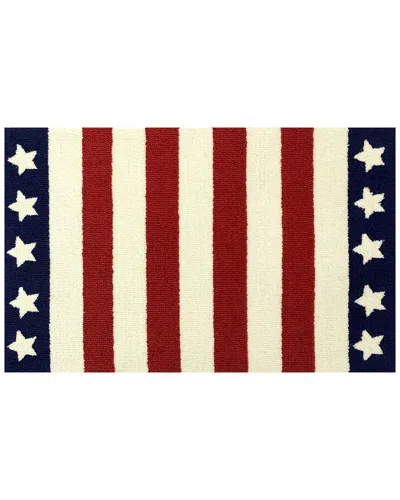 The Rug Market Stars & Stripes 30x48in Doormat In Red