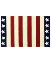 The Rug Market Stars & Stripes Indoor/outdoor Doormat In Red