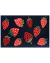 THE RUG MARKET THE RUG MARKET STRAWBERRY TOSS INDOOR/OUTDOOR DOORMAT