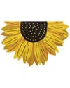 The Rug Market Sunflower Slice 30x48in Doormat In Yellow