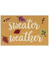 The Rug Market Sweater Weather 24x36in Doormat In Yellow