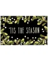 The Rug Market Tis The Season 24x36in Doormat In Black