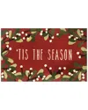The Rug Market Tis The Season 24x36in Doormat In Red