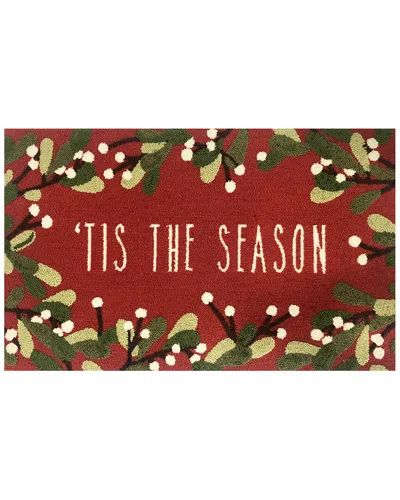 The Rug Market Tis The Season 24x36in Doormat In Red