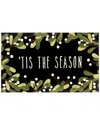 The Rug Market Tis The Season 30x48in Doormat In Black