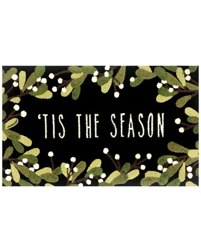 The Rug Market Tis The Season 30x48in Doormat In Black