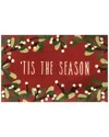 The Rug Market Tis The Season 30x48in Doormat In Red