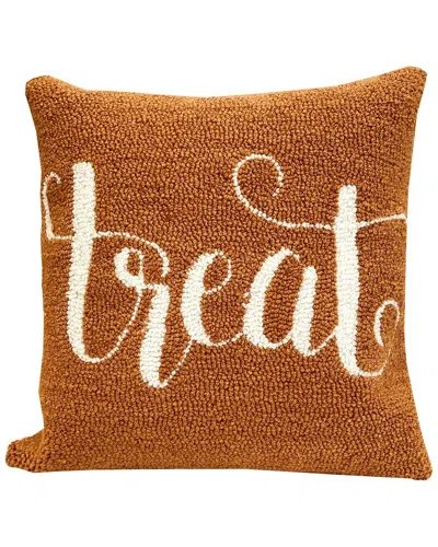 The Rug Market Treat 16x16in Pillow In Orange