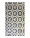 The Rug Market Tulum Tile Indoor/outdoor Doormat In White