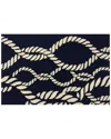 The Rug Market Twister 30x48in Doormat In Indigo