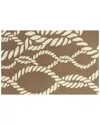 The Rug Market Twister 30x48in Doormat In Tan