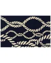 The Rug Market Twister Indoor/outdoor Doormat In Blue
