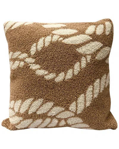 The Rug Market Twister Indoor/outdoor Pillow In Brown