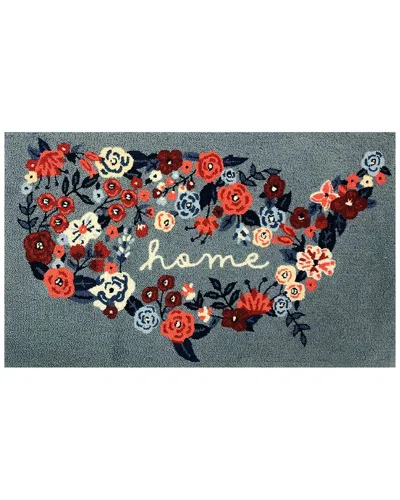 The Rug Market Usa Floral Home 30x48in Doormat In Blue