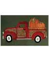 The Rug Market Vintage Harvest Truck 24x36in Doormat In Green