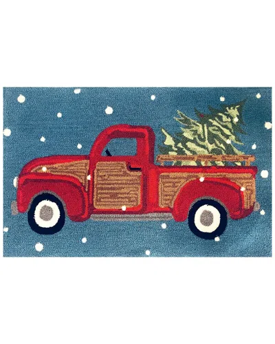 The Rug Market Vintage Holiday Truck 24x36in Doormat In Multi