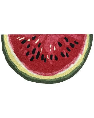 The Rug Market Watermelon Slice Indoor/outdoor Doormat In Red