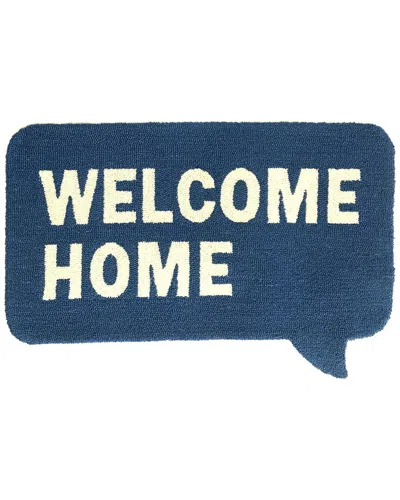 The Rug Market Welcome Home Indoor/outdoor Doormat In Blue