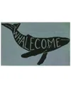The Rug Market Whalecome 24x36in Doormat In Multicolor