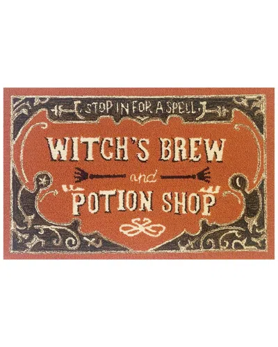 The Rug Market Witches' Brew 24x36in Doormat In Orange