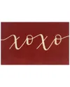 The Rug Market Xoxo 30x48in Doormat In Red