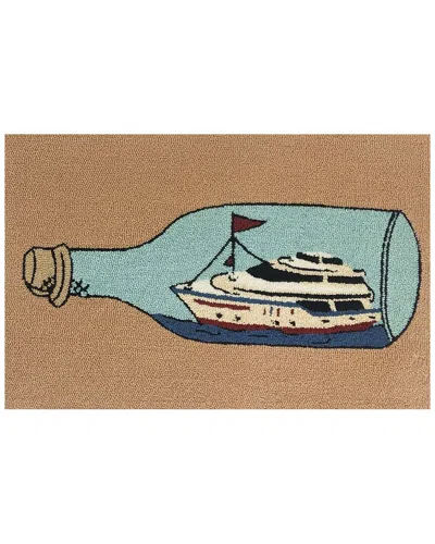 The Rug Market Yacht In A Bottle 30x48in Doormat In Brown