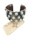 The Runnin' Iron Beautiful Chunky Cuff Bracelet In White In White