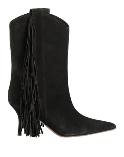The Saddler Woman Ankle Boots Black Size 11 Leather