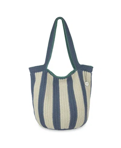 The Sak 120 Crochet Large Tote Bag In Blue