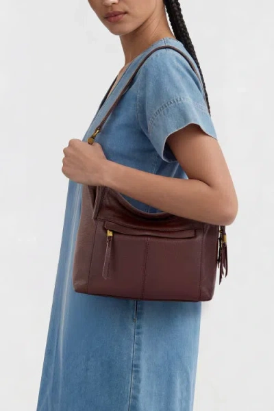 The Sak Alameda Leather Hobo In Brown