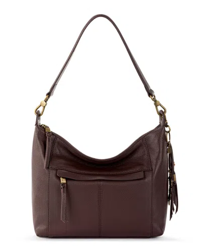 The Sak Alameda Leather Medium Hobo Handbag In Mahogany