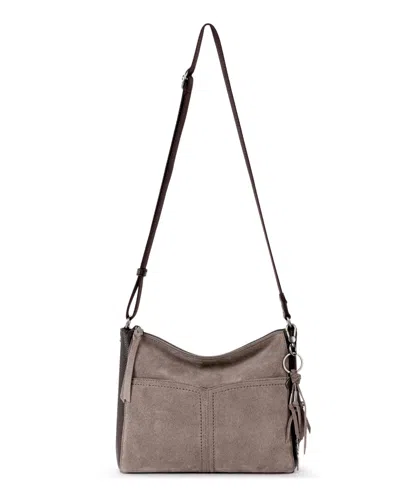 The Sak Alameda Leather Small Crossbody Handbag In Mushroom Suede