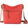 The Sak Ashland Leather Crossbody Bag In Cayenne