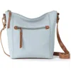 The Sak Ashland Leather Crossbody Bag In Ice Blue