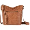 The Sak Ashland Crossbody In Tobacco Floral Emboss