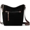 The Sak Women's Ashland Leather Crossbody Bag In Black Suede