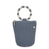 The Sak Ayla Ring Handle Pouch In Blue