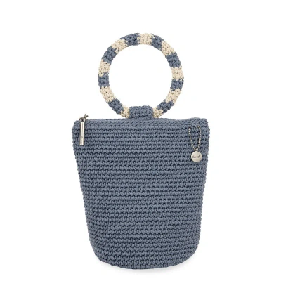 The Sak Ayla Ring Handle Pouch In Blue