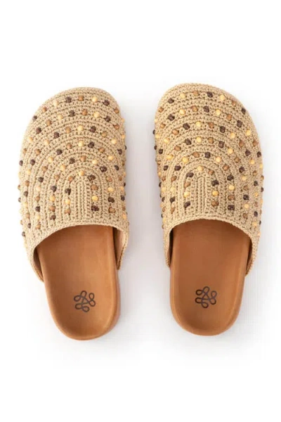 The Sak Bolinas Clog In Bamboo Neutral Beads