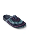 The Sak Bolinas Crochet Clogs In Lapis Stripe