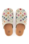 The Sak Bolinas Clog In Natural Multi Flowers