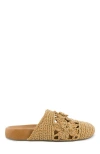 The Sak Bolinas Crochet Clog Shoe In Brown