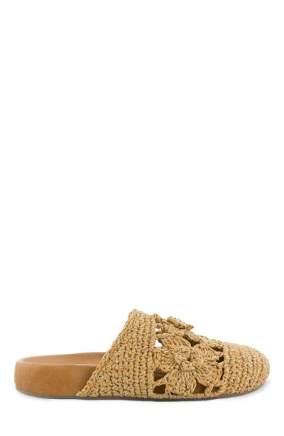 The Sak Bolinas Crochet Clog Shoe In Brown