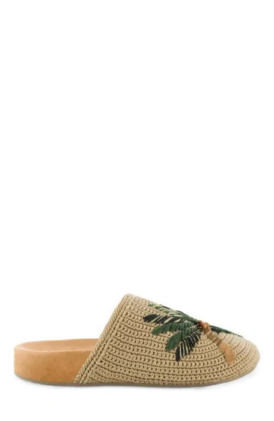The Sak Bolinas Crochet Clog Shoe In Green