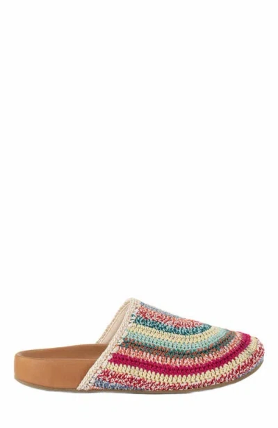 The Sak Bolinas Crochet Clog Shoe In Multi