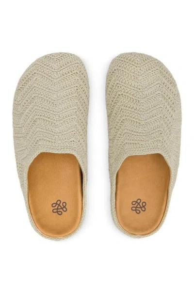 The Sak Bolinas Crochet Ripple Clog In Brown